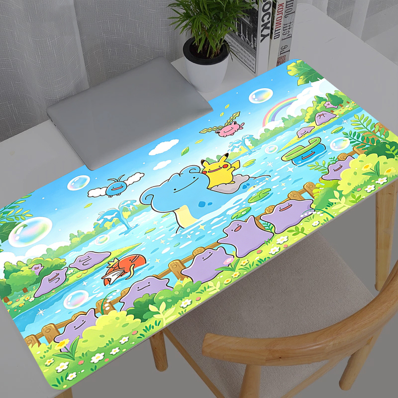 Desk Setup Mat - Mouse Pad Pokemon Pikachu Anime Durable