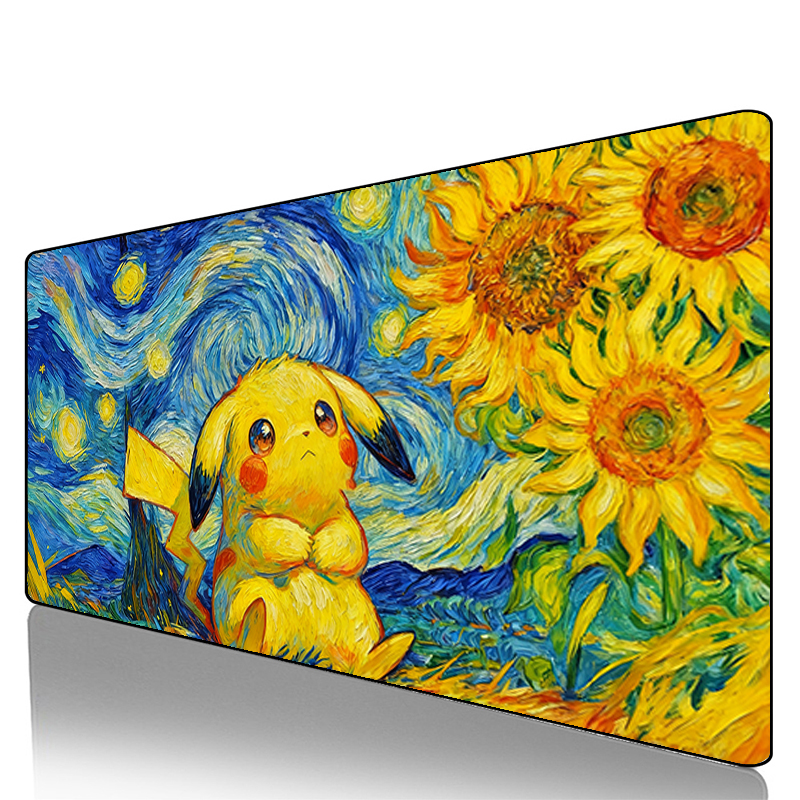 Desk Setup Mat - Mouse Pad Pokemon Pikachu Gengar Cool
