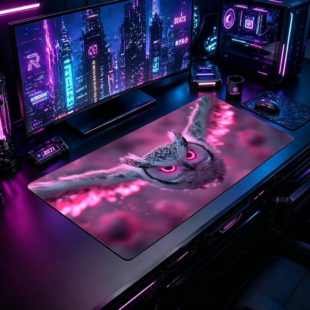Desk Setup Natural - Nature OOwler Gaming Mouse Pad Mouse