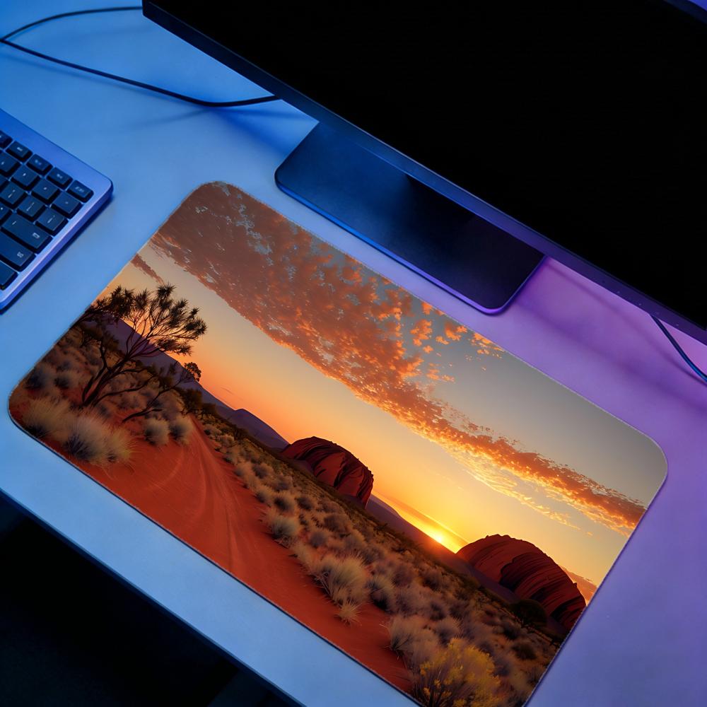 Gaming Mouse Pad Australia Nat - Desk Setup Natural avaliação e preço