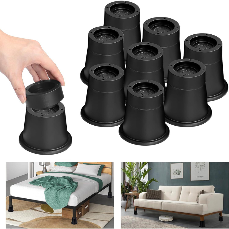 4Pcs Heavy Duty Furniture Rise - Desk Setup Riser avaliação e preço