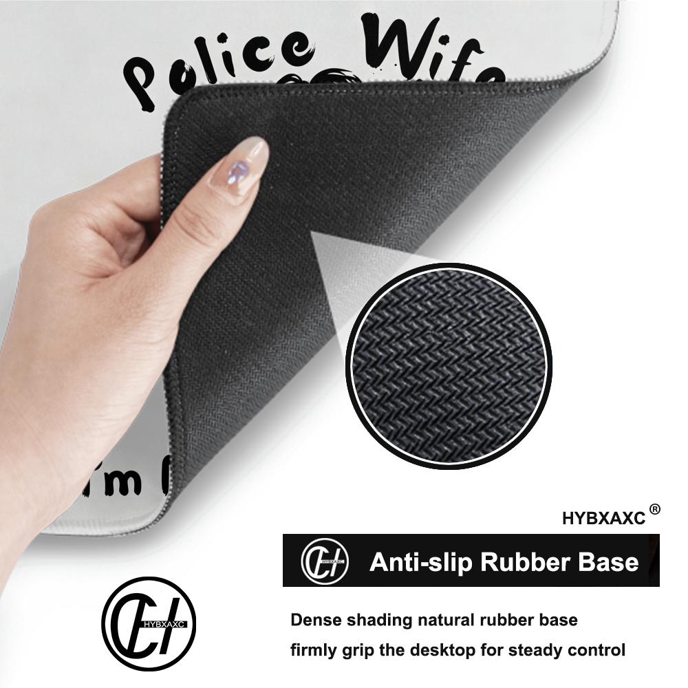 HYBXAXC Police Wife Mouse Pad  - Desk Setup Blue avaliação e preço