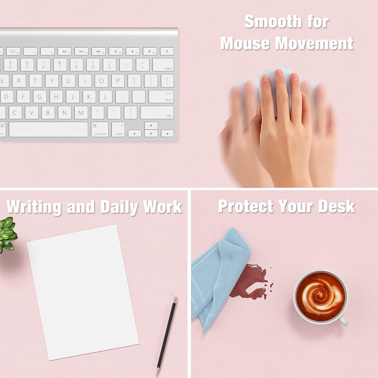 1 Pcs Large Size 60*30mm Offic - Desk Setup Carpet avaliação e preço