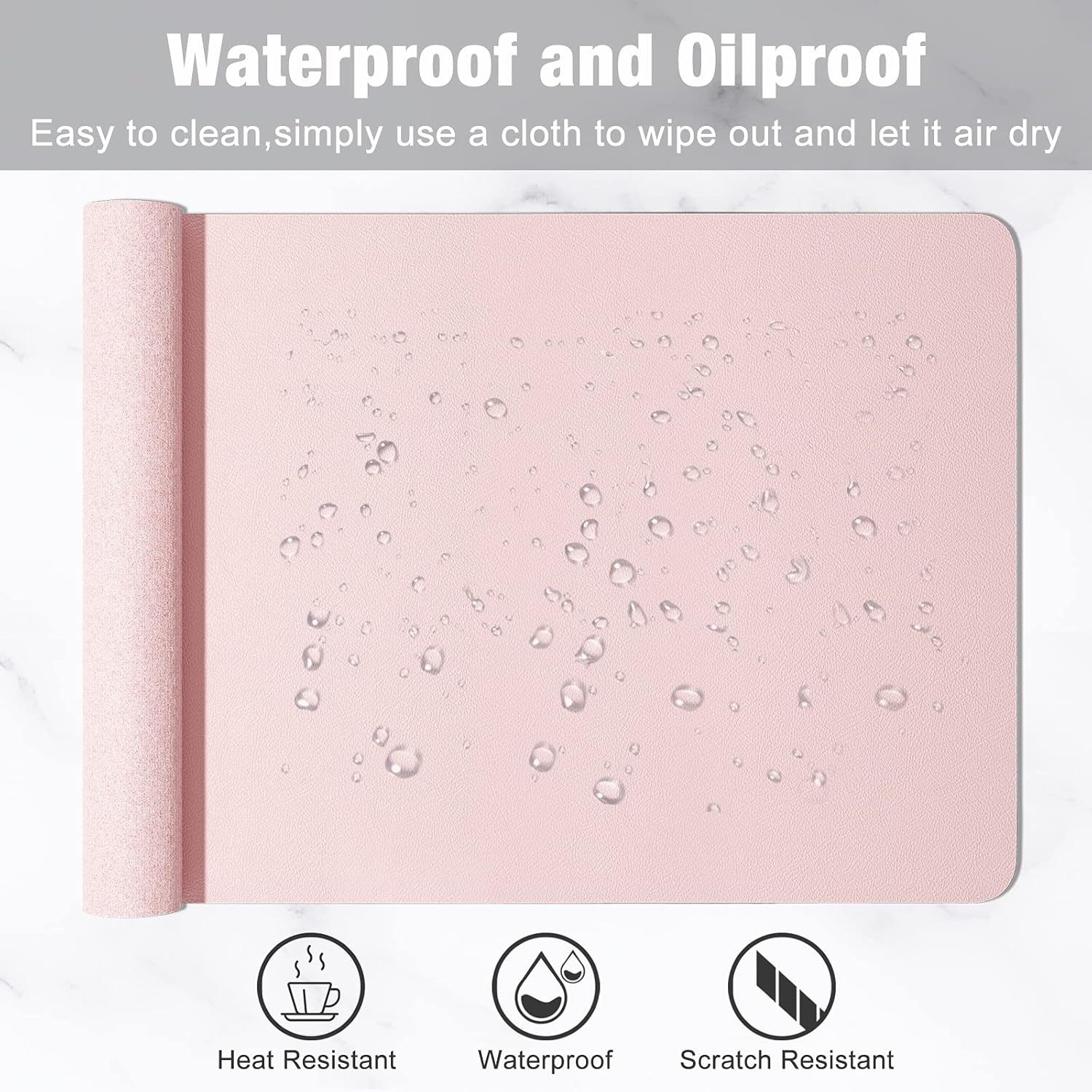 1 Pcs Large Size 60*30mm Offic - Desk Setup Carpet avaliação e preço