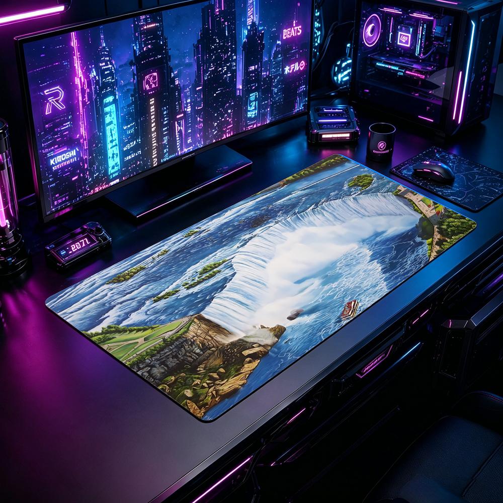 Nature NNiagara Fallsed Gaming - Desk Setup Natural avaliação e preço