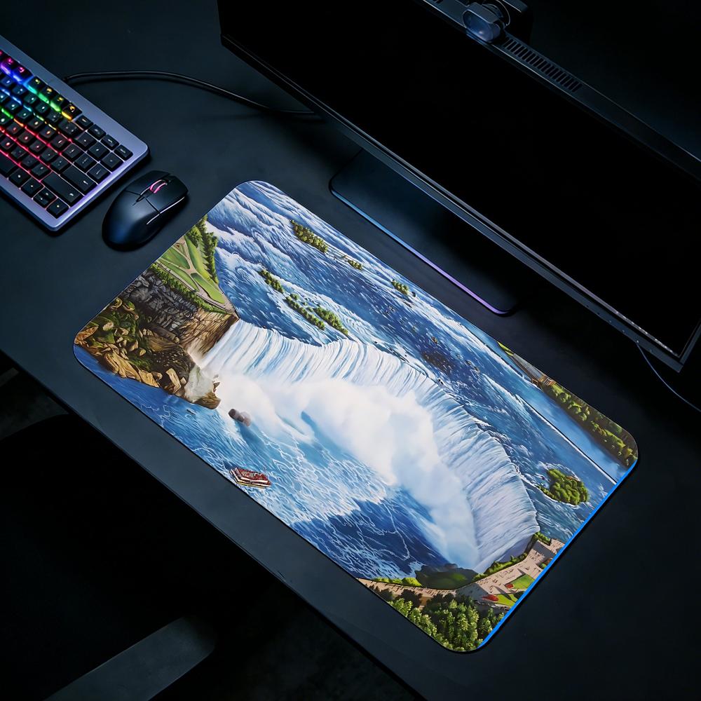 Nature NNiagara Fallsed Gaming - Desk Setup Natural avaliação e preço