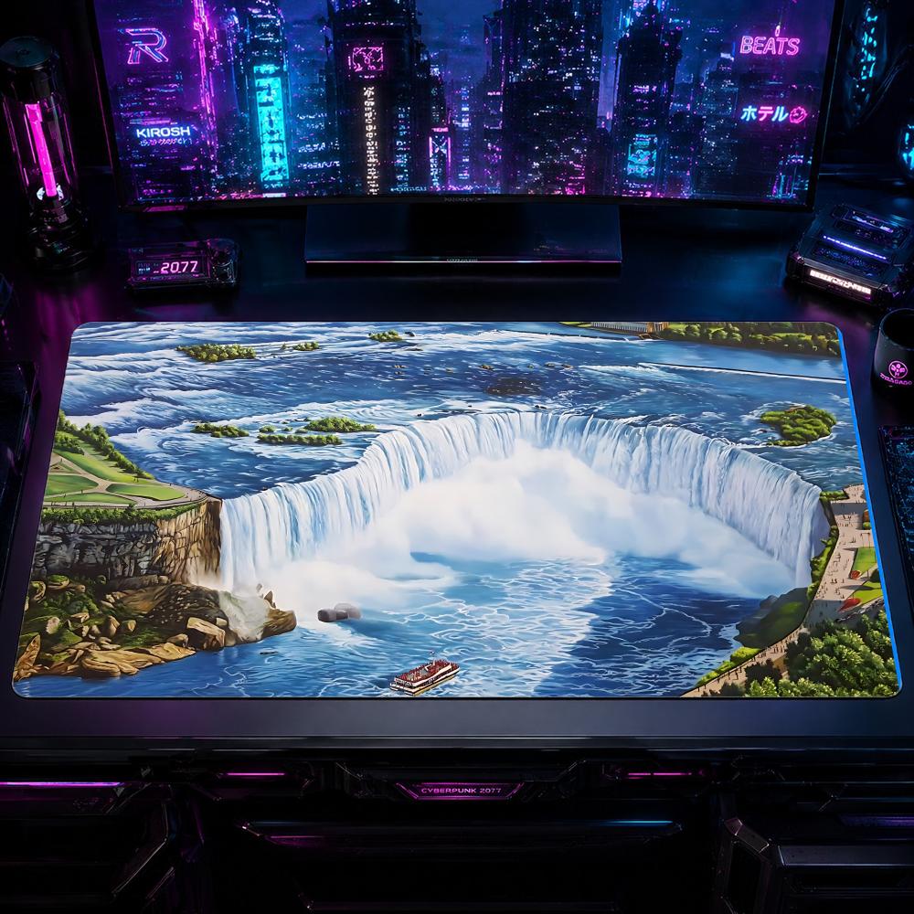 Nature NNiagara Fallsed Gaming - Desk Setup Natural avaliação e preço