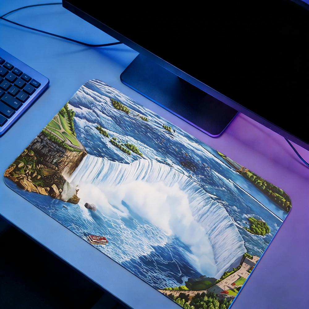 Nature NNiagara Fallsed Gaming - Desk Setup Natural avaliação e preço