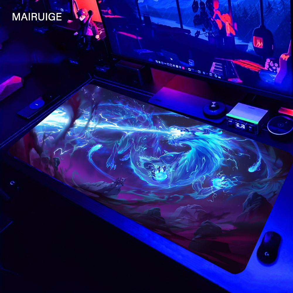 Blue Dragon Mouse Pad Speed Mo - Desk Setup Blue avaliação e preço