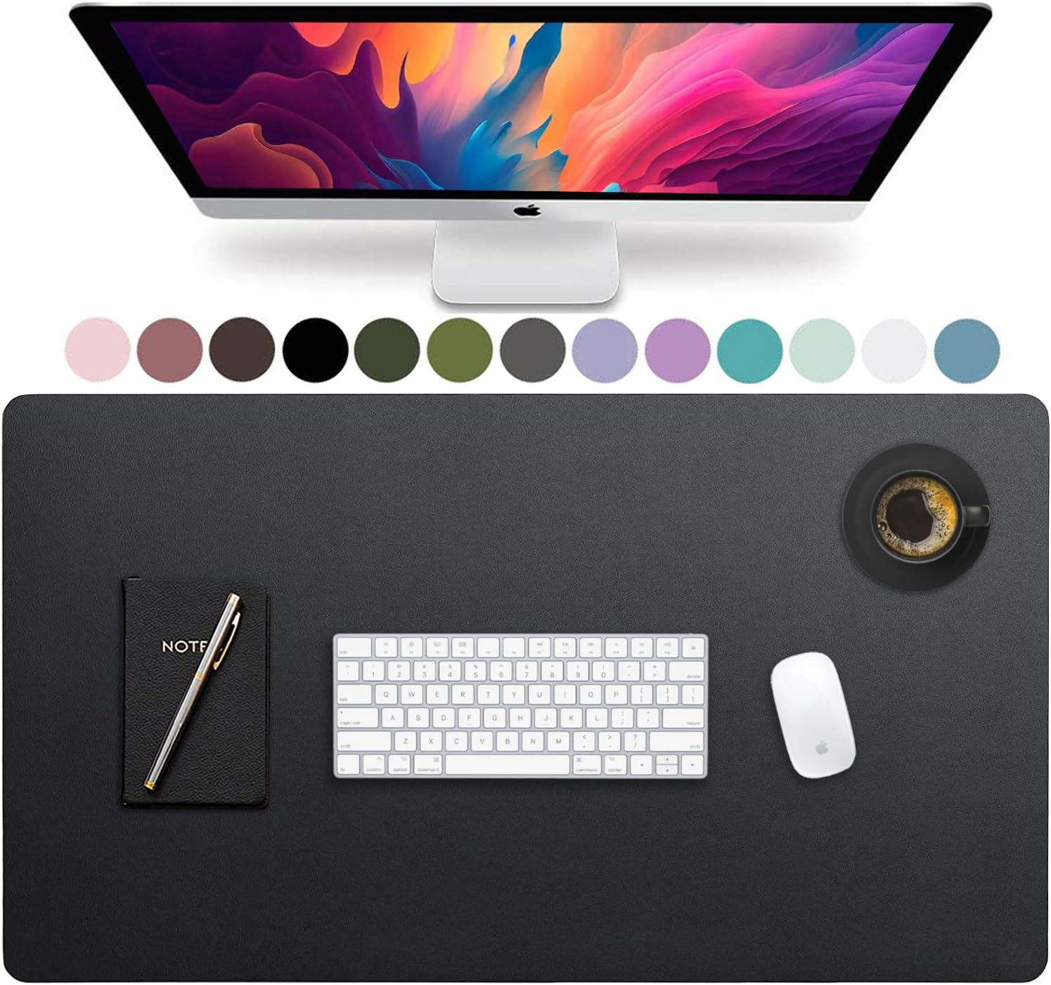 Large Size Leather Desk Pad,Of - Desk Setup Carpet avaliação e preço