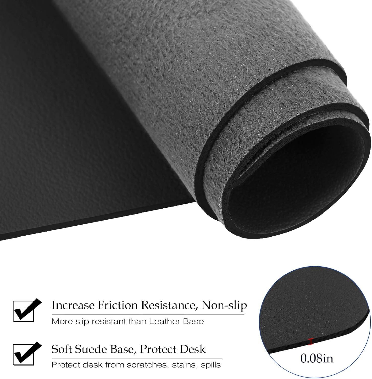 Large Size Leather Desk Pad,Of - Desk Setup Carpet avaliação e preço