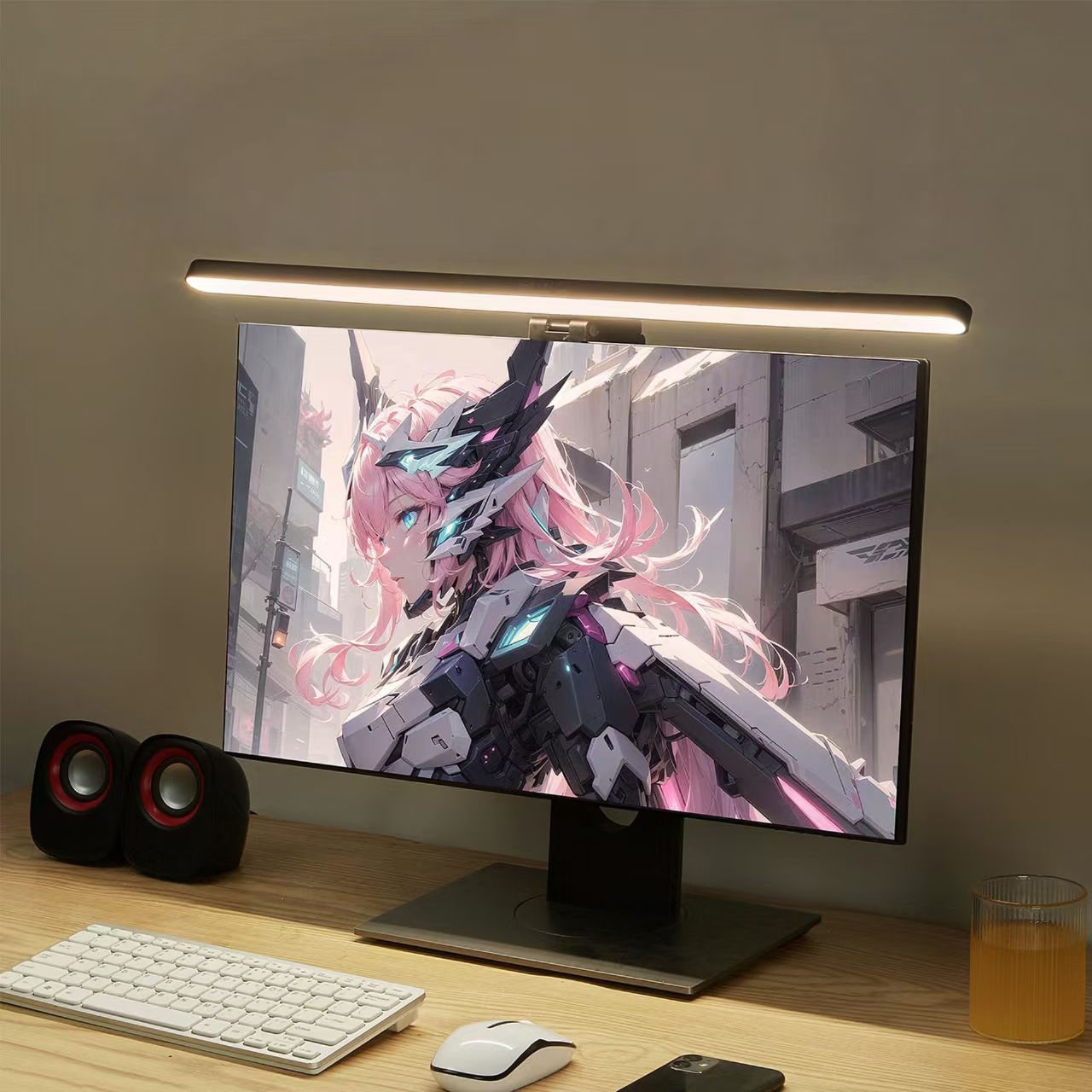LED Monitor Light Hanging Desk - Desk Setup Home avaliação e preço
