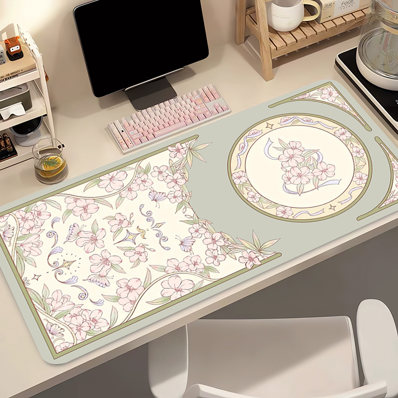 Gaming Extended Mouse Pad Game - Desk Setup Pink avaliação e preço