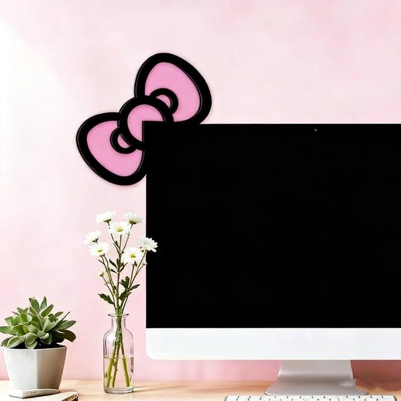 New 1/2Pcs Wooden Bowknot PC A - Desk Setup Home avaliação e preço