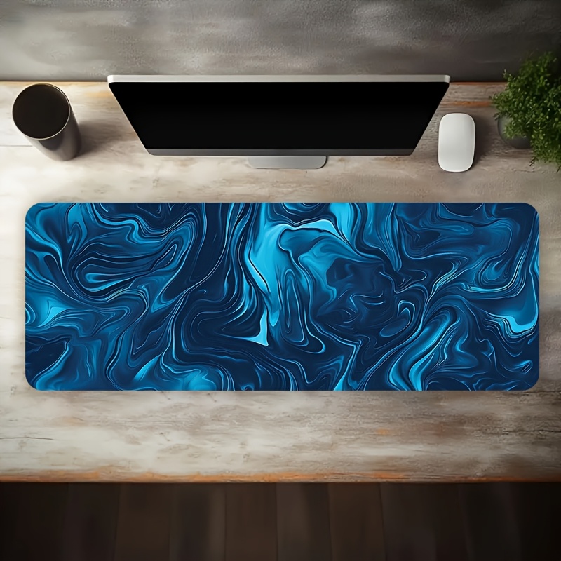 Deep Blue Fluid Gradient Extra - Desk Setup Blue avaliação e preço