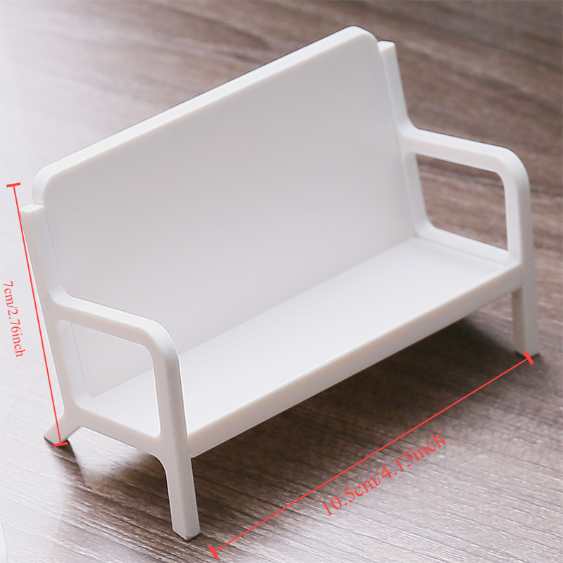 1pc Simple White Bench Style B - Desk Setup White avaliação e preço