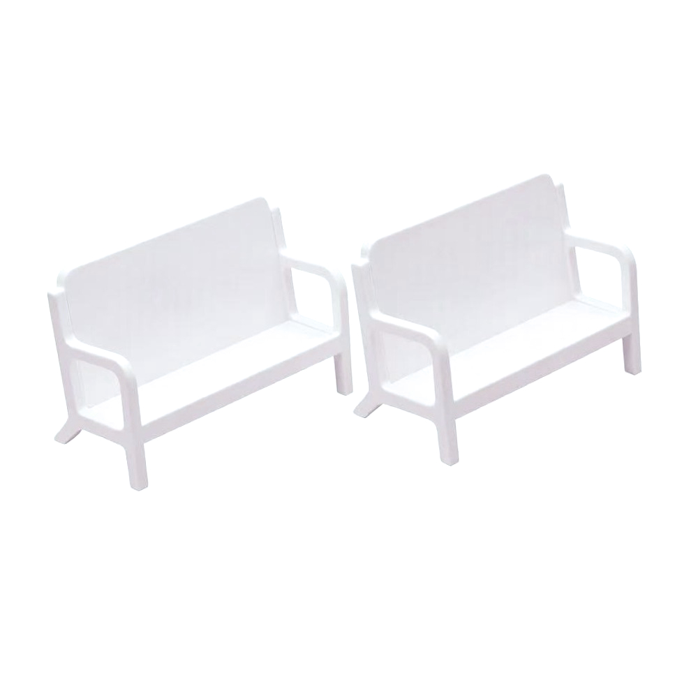 1pc Simple White Bench Style B - Desk Setup White avaliação e preço