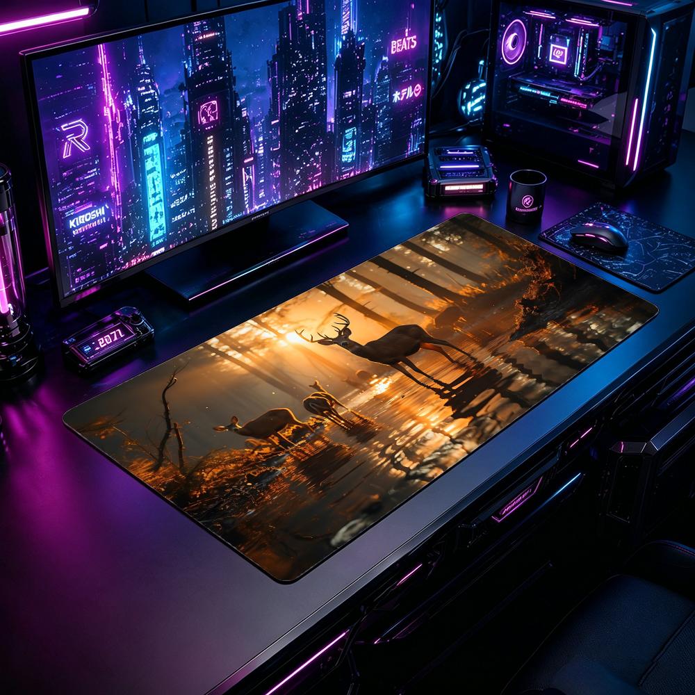 Nature DDeeres Gaming Mouse Pa - Desk Setup Natural avaliação e preço