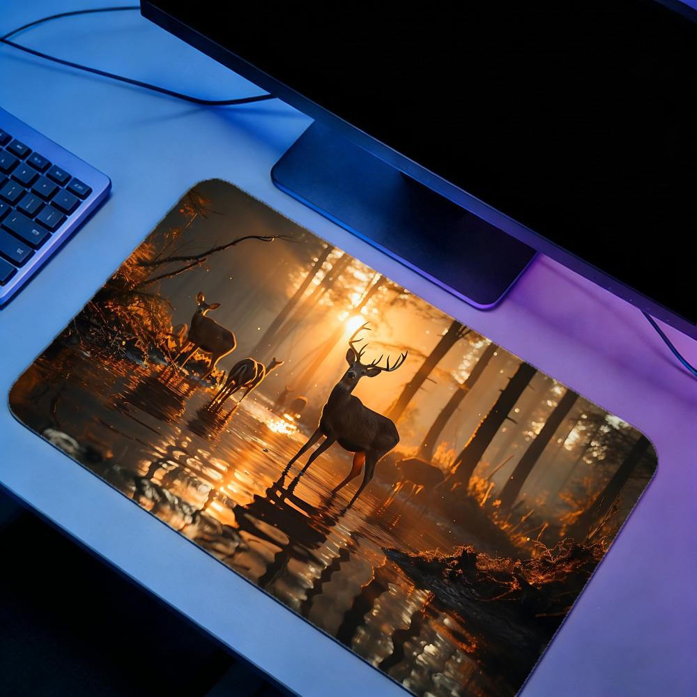 Nature DDeeres Gaming Mouse Pa - Desk Setup Natural avaliação e preço