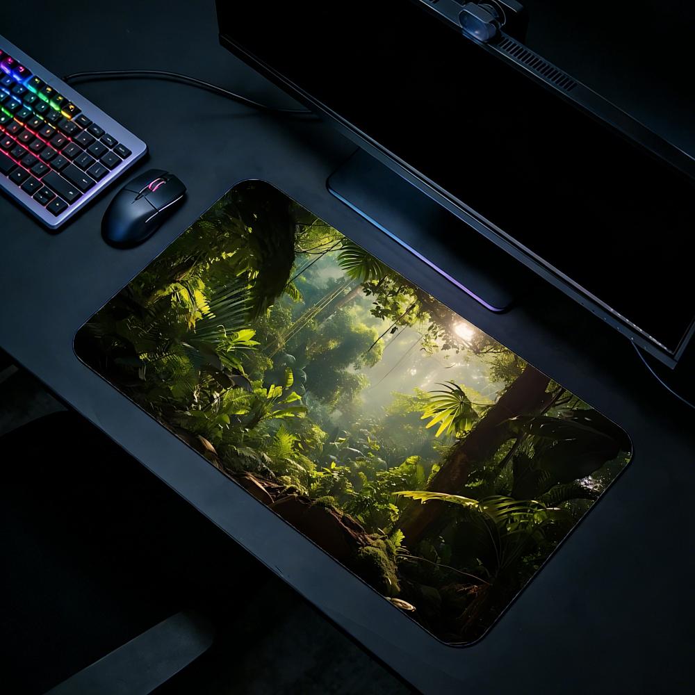 Nature TTropical rainforesting - Desk Setup Natural avaliação e preço