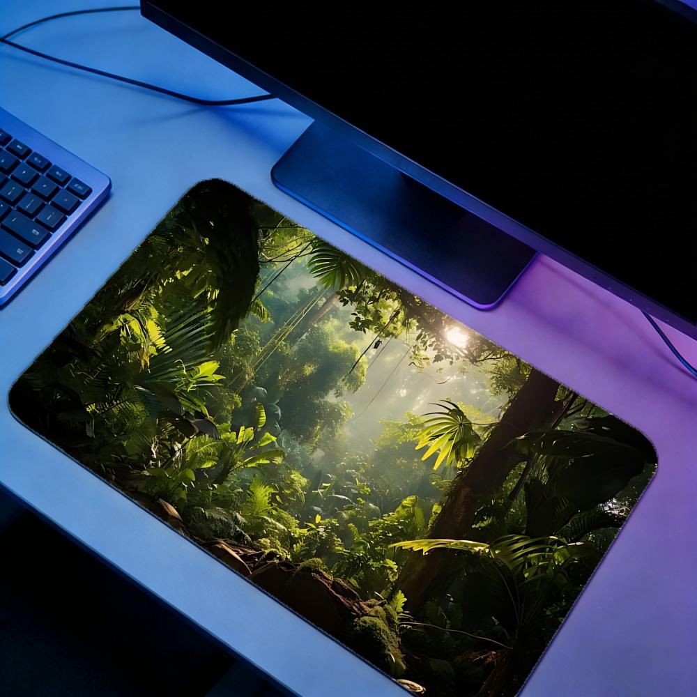 Nature TTropical rainforesting - Desk Setup Natural avaliação e preço