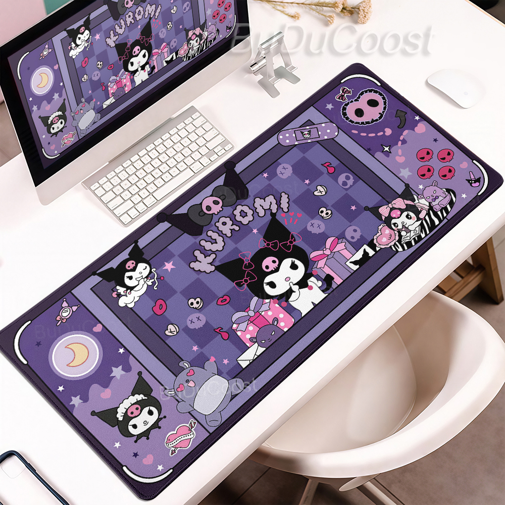 Pink Purple Cartoon Kuromi Xxl - Desk Setup Pink avaliação e preço