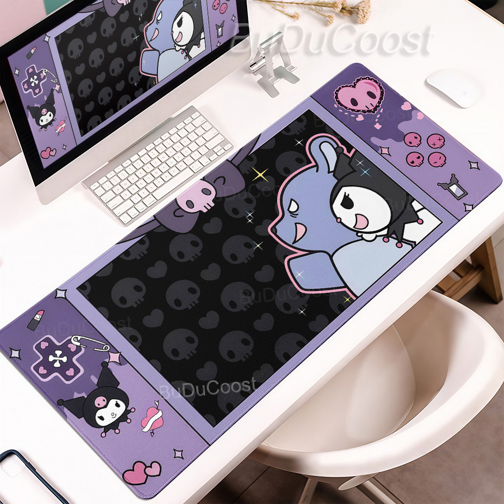 Pink Purple Cartoon Kuromi Xxl - Desk Setup Pink avaliação e preço
