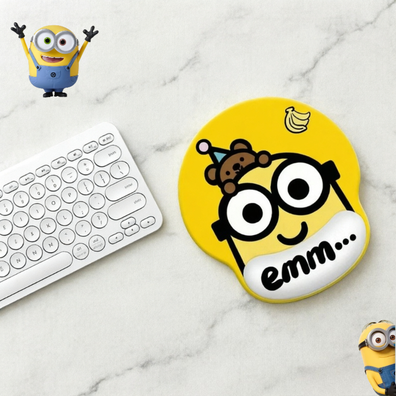 Minions cartoon cute wristband - Desk Setup Carpet avaliação e preço