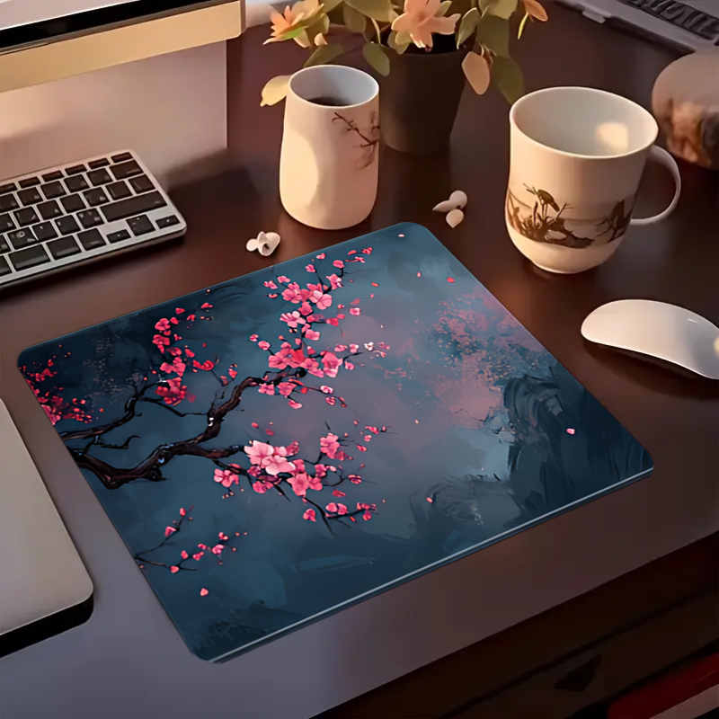 Night Cherry Blossom gaming mo - Desk Setup Carpet avaliação e preço