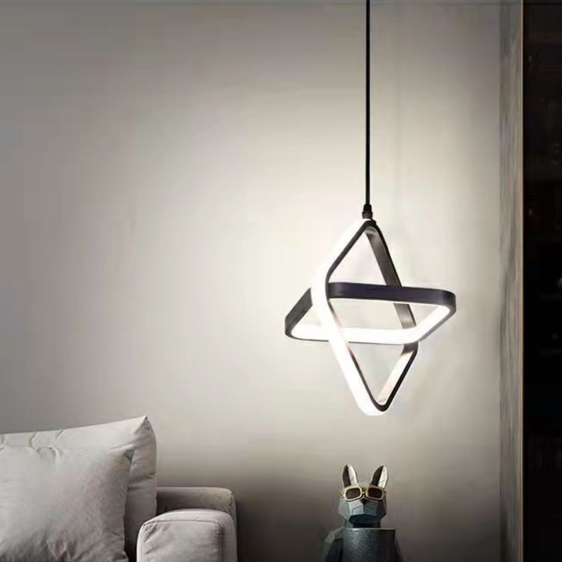 Modern LED Pendant Light Black - Desk Setup White avaliação e preço
