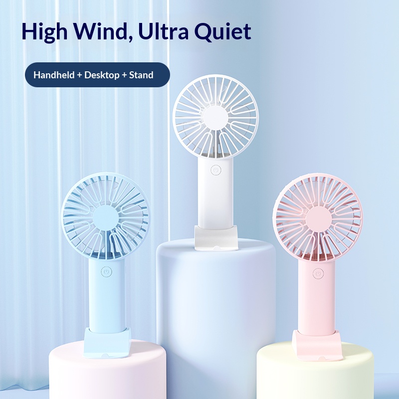 Mini Handheld Fan, 3 In 1 Port - Desk Setup Home Office avaliação e preço