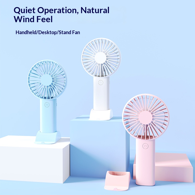 Mini Handheld Fan, 3 In 1 Port - Desk Setup Home Office avaliação e preço