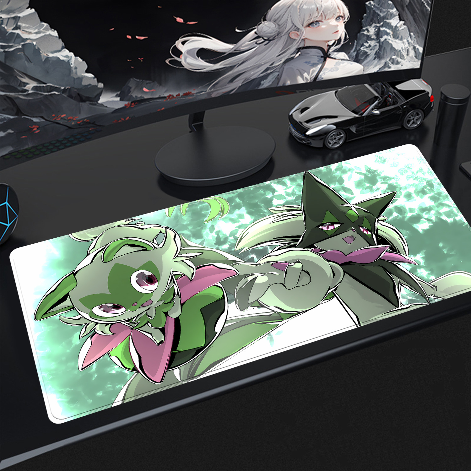 Kawaii Pokemon Meowscarada Gam - Desk Setup Carpet avaliação e preço