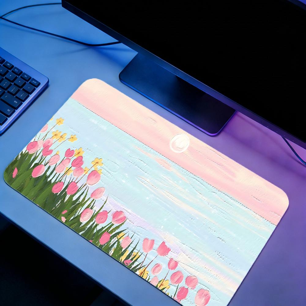 Nature TTuliped Gaming Mouse P - Desk Setup Natural avaliação e preço
