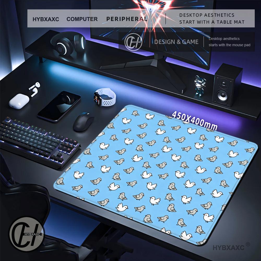 HYBXAXC Cute Blue Bird Pattern - Desk Setup Blue avaliação e preço
