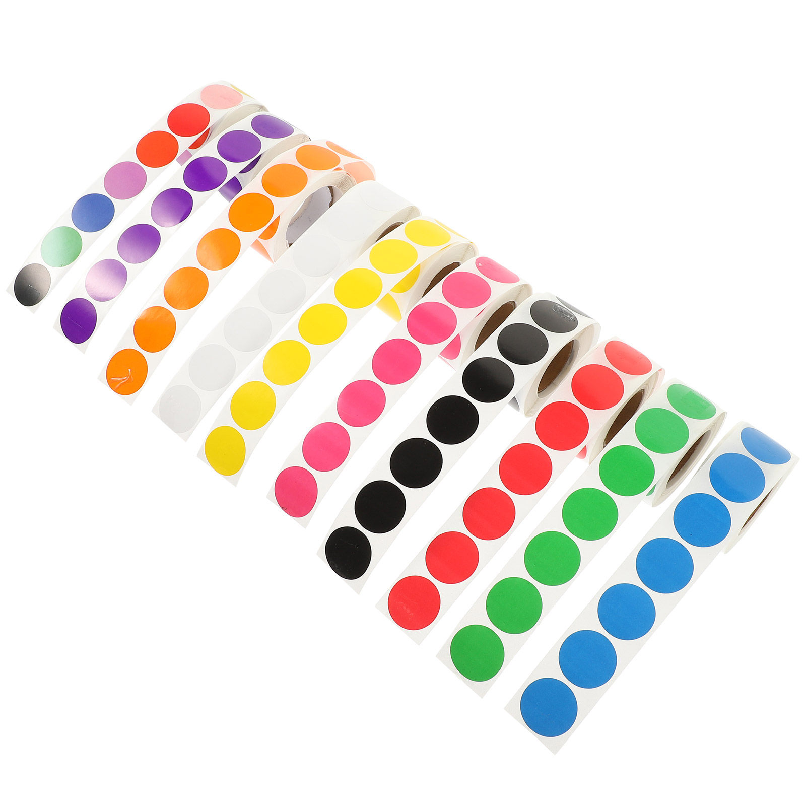 10 Rolls Color Coded Dot Stick - Desk Setup Home avaliação e preço