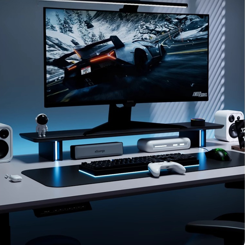 RGB Monitor Stand Ergonomic Co - Desk Setup Monitor And Laptop avaliação e preço