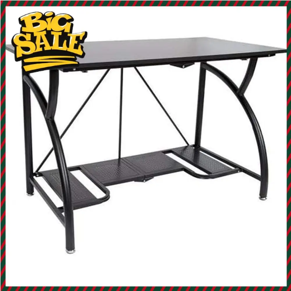 Space-Saving Foldable Desk for - Desk Setup Monitor And Laptop avaliação e preço