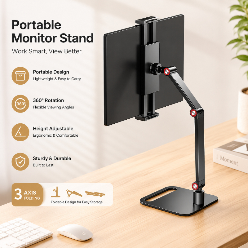 Expandable Portable Monitor Mo - Desk Setup Monitor And Laptop avaliação e preço