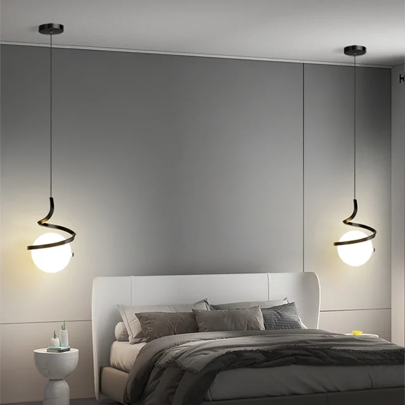 Nordic LED Pendant Light Bedro - Desk Setup White avaliação e preço