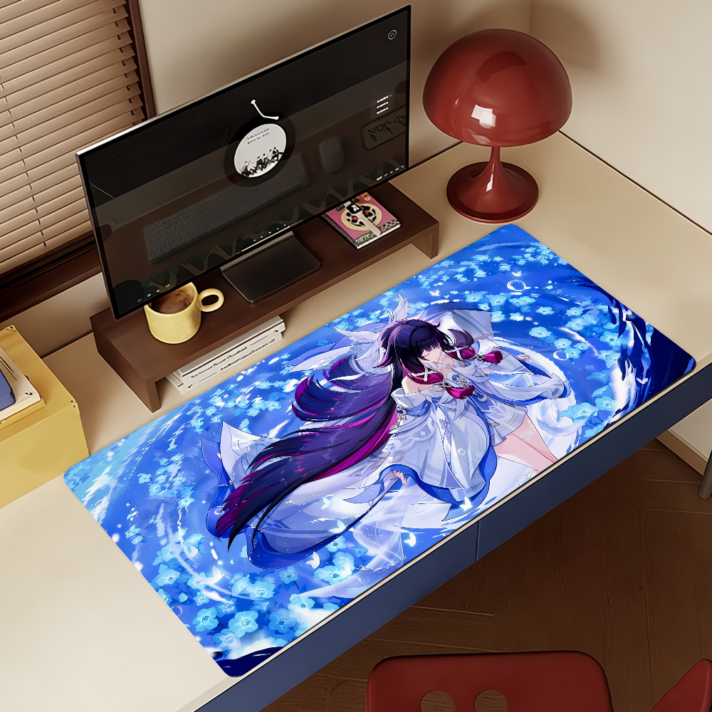 Gaming Mouse Pad, Large Desk M - Desk Setup Blue avaliação e preço