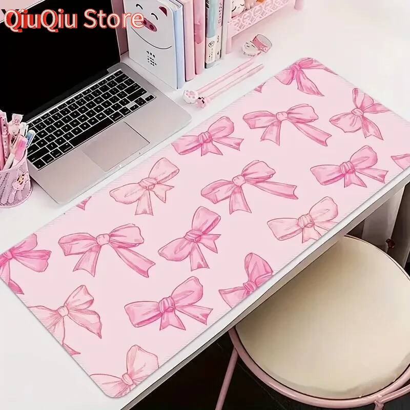New Cute Pink Bow Mouse Pad La - Desk Setup Pink avaliação e preço