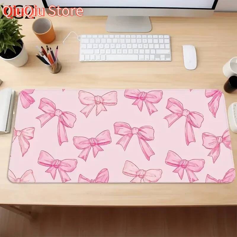 New Cute Pink Bow Mouse Pad La - Desk Setup Pink avaliação e preço