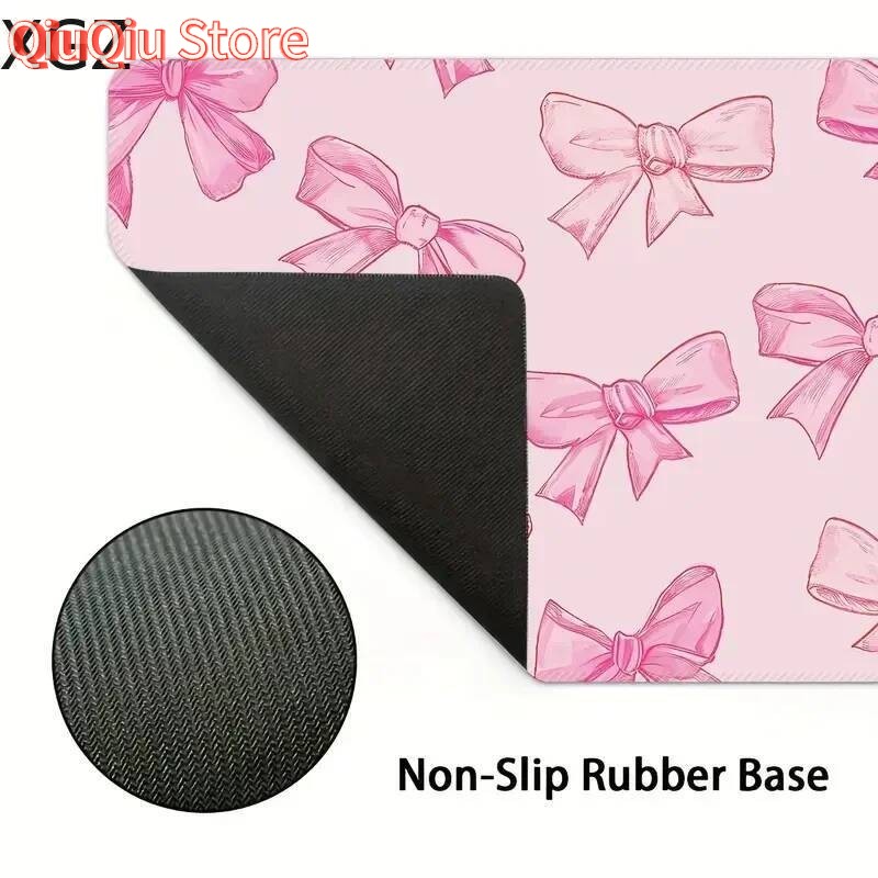 New Cute Pink Bow Mouse Pad La - Desk Setup Pink avaliação e preço