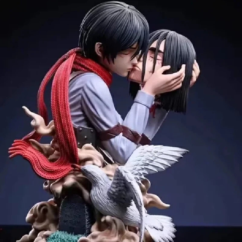 Attack On Titan Anime Figures  - Desk Setup With Tv avaliação e preço