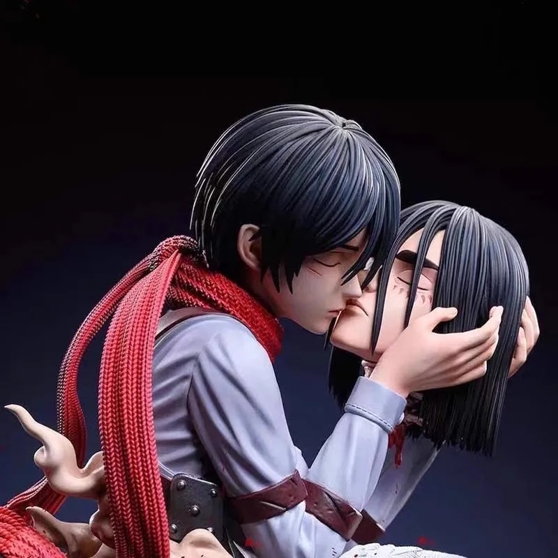 Attack On Titan Anime Figures  - Desk Setup With Tv avaliação e preço