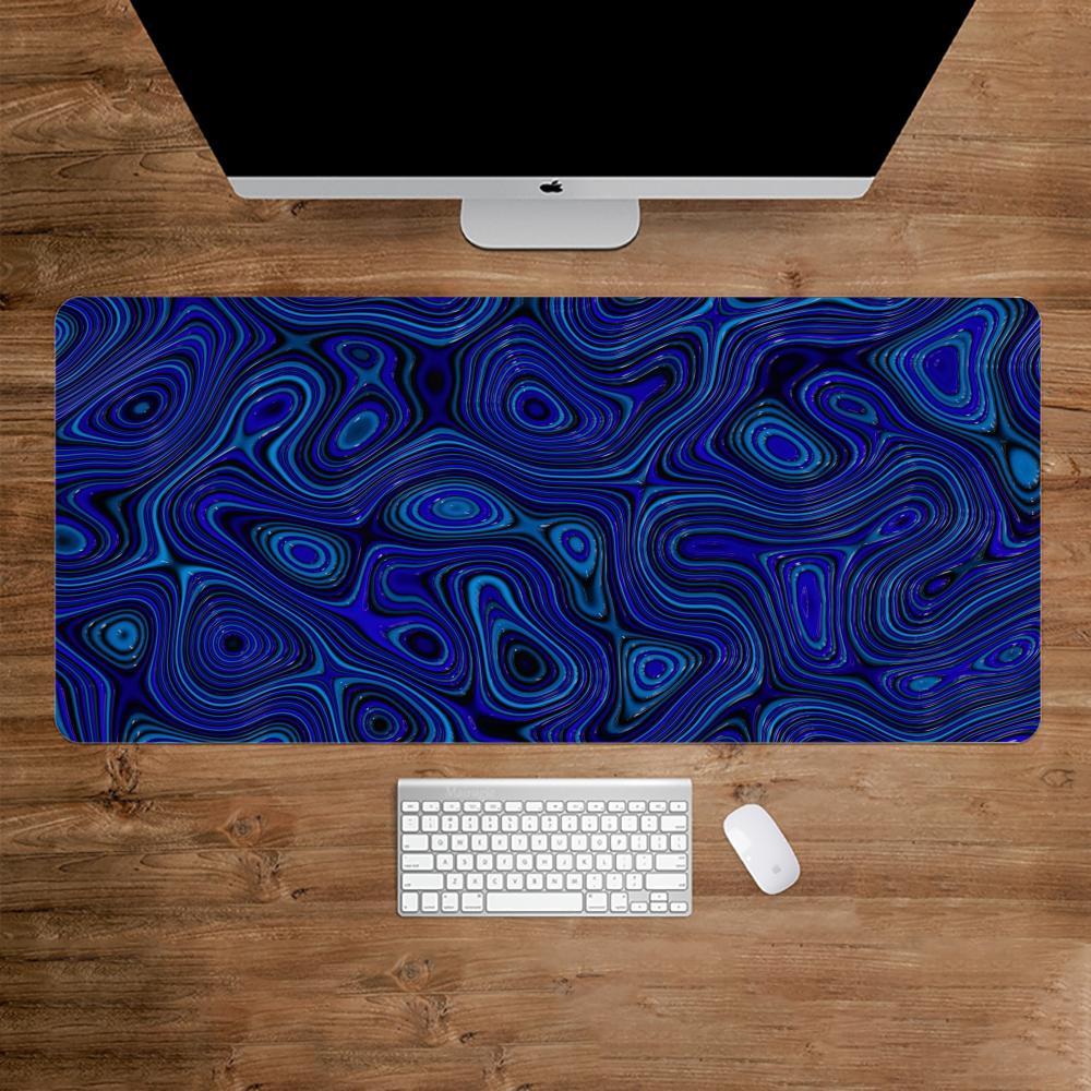 Abstract Blue Black Liquid Spe - Desk Setup Blue avaliação e preço