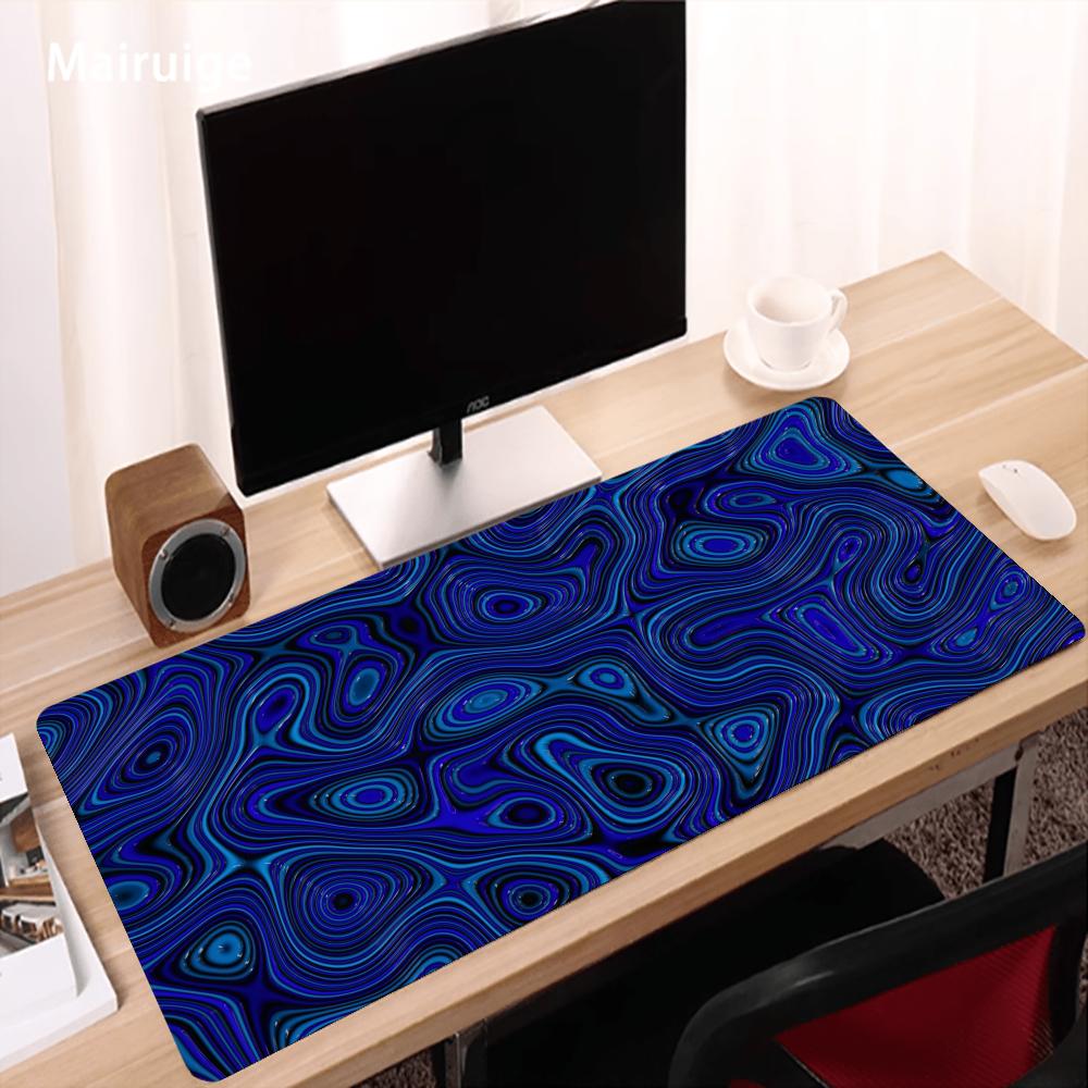 Abstract Blue Black Liquid Spe - Desk Setup Blue avaliação e preço