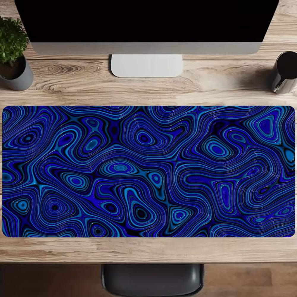 Abstract Blue Black Liquid Spe - Desk Setup Blue avaliação e preço