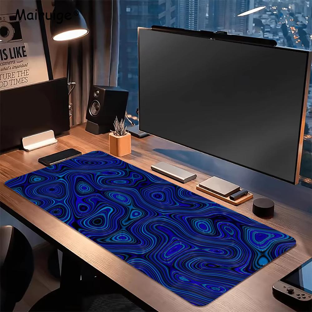 Abstract Blue Black Liquid Spe - Desk Setup Blue avaliação e preço